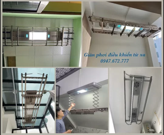 LẮP ĐẶT GIÀN PHƠI QUẦN ÁO THÔNG MINH TẠI NINH BÌNH 6 Lắp đặt giàn phơi quần áo thông minh tại Ninh Bình