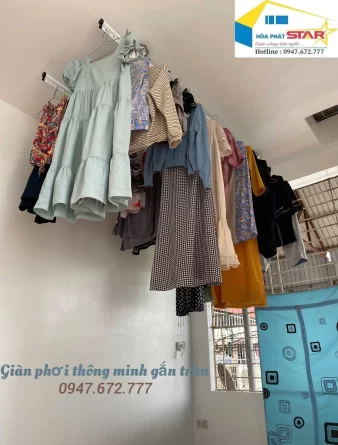 LẮP ĐẶT GIÀN PHƠI QUẦN ÁO THÔNG MINH TẠI NINH BÌNH 3 Lắp đặt giàn phơi quần áo thông minh tại Ninh Bình