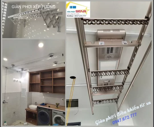 Lắp đặt giàn phơi quần áo thông minh giá rẻ tại Thanh Hoá