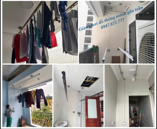 Lắp đặt giàn phơi quần áo thông minh giá rẻ tại Thanh Hoá