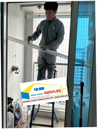 Sửa chữa giàn phơi thông minh tại KĐT Dương Nội