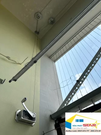 Sửa chữa giàn phơi thông minh tại KĐT Dương Nội