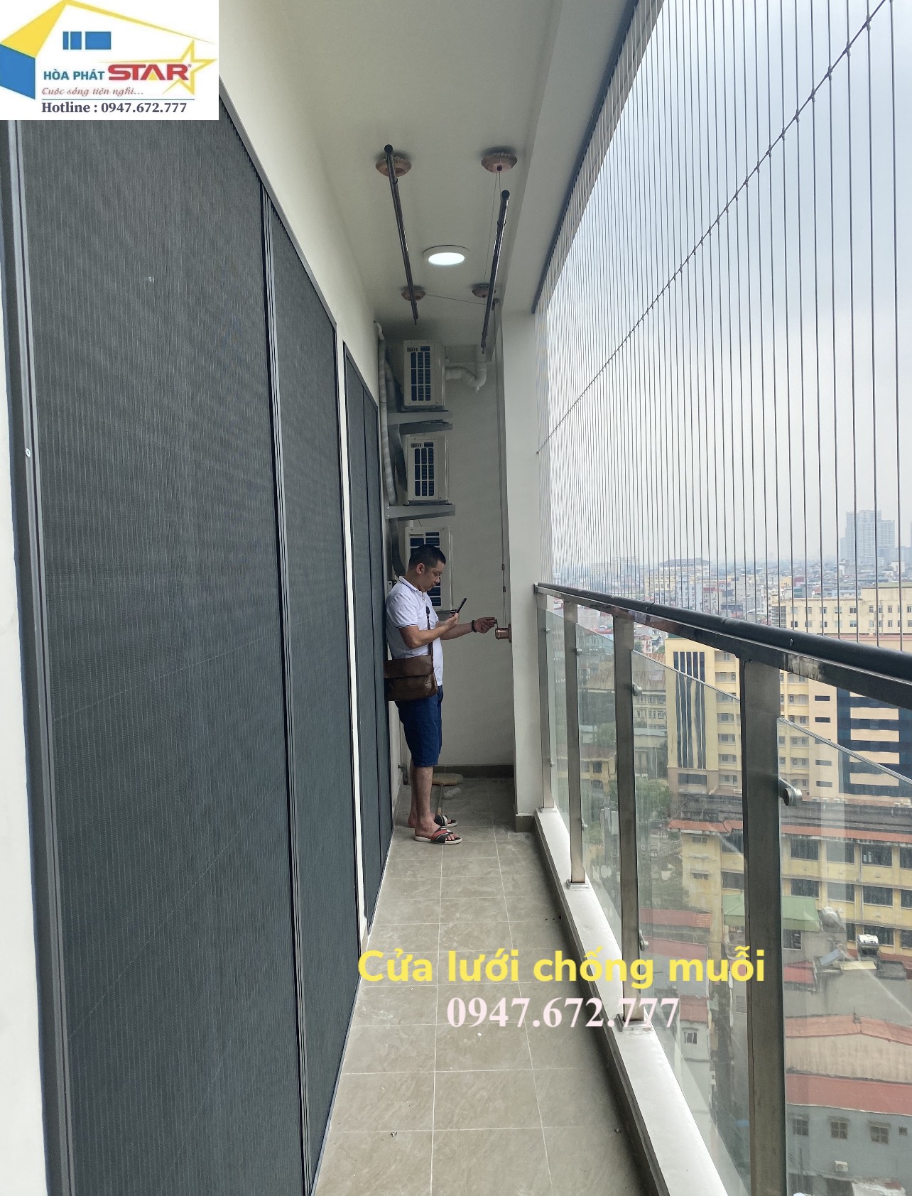 Lắp đặt lưới bảo vệ an toàn tại Tố Hữu