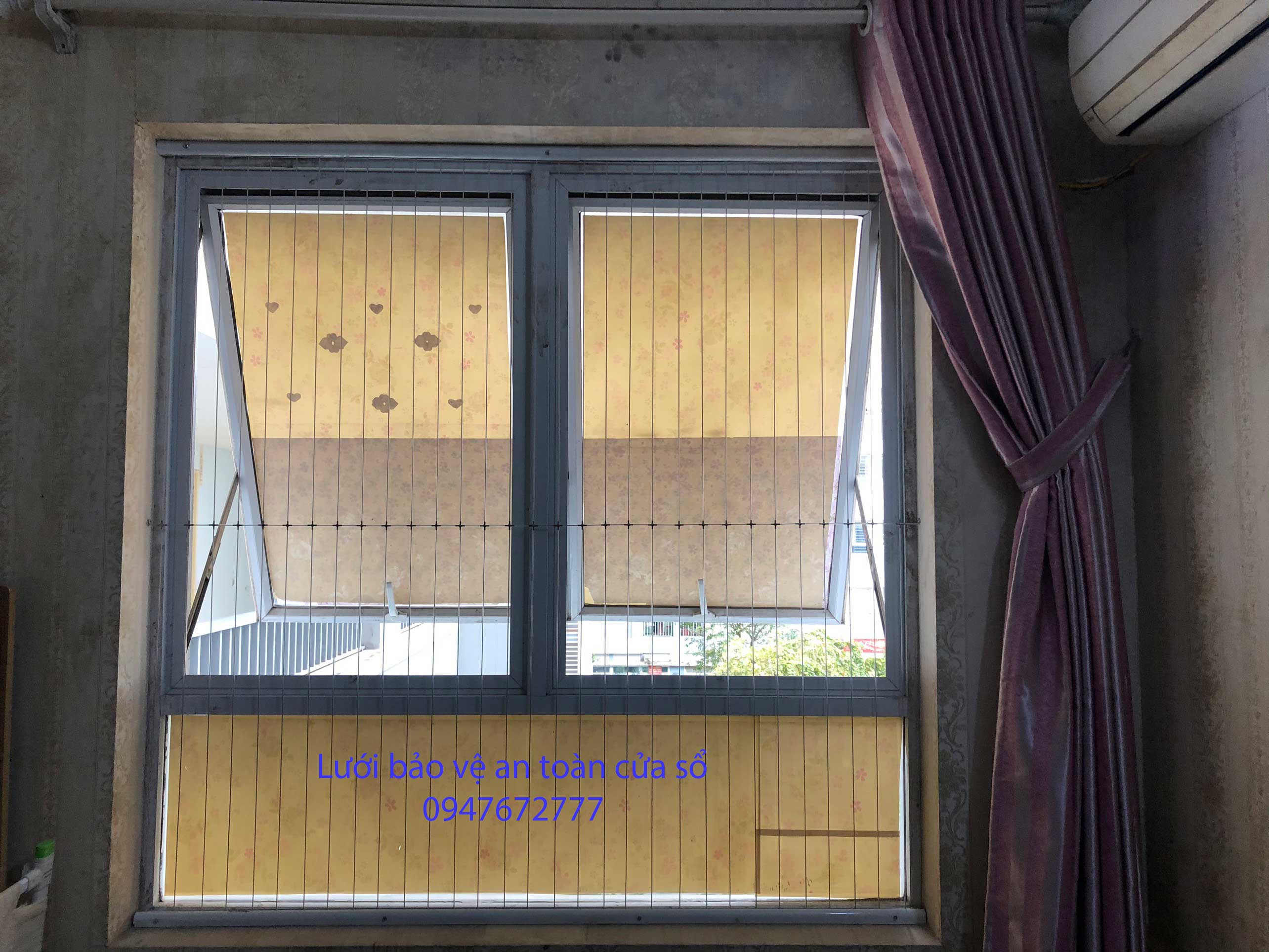 Lưới bảo vệ an toàn cửa sổ chung cư