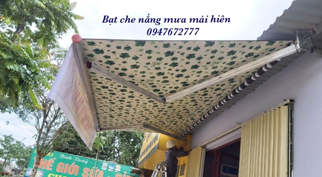 Bạt che mái hiên di động tại hà nội