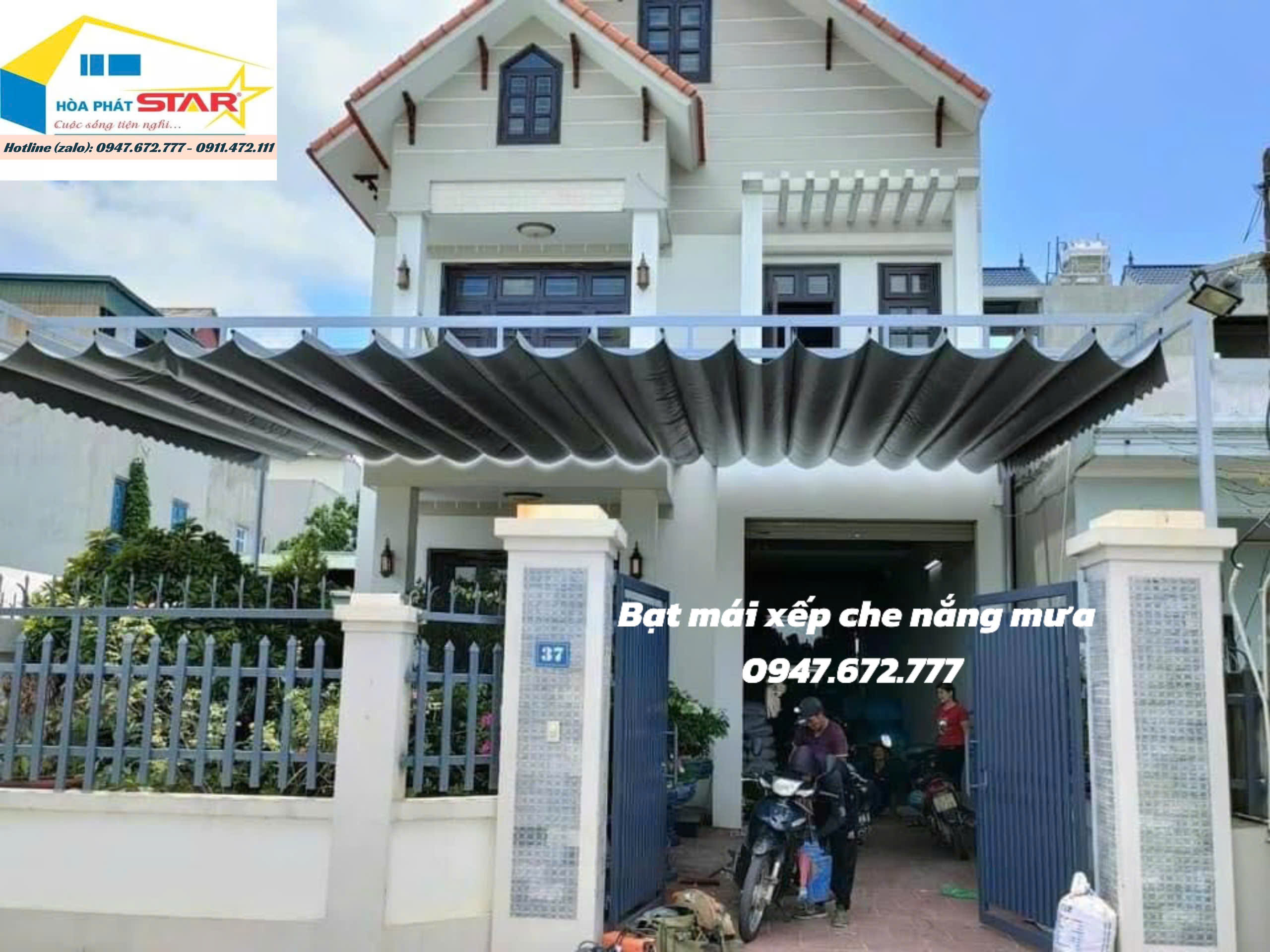 Bạt mái xếp di động tại Đông Anh