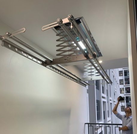 Giàn phơi tự động dùng điện có tốn điện không