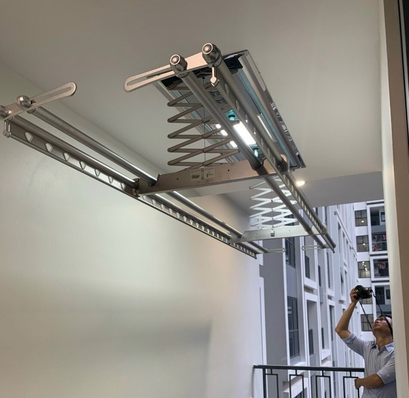 Giàn phơi tự động dùng điện có tốn điện không
