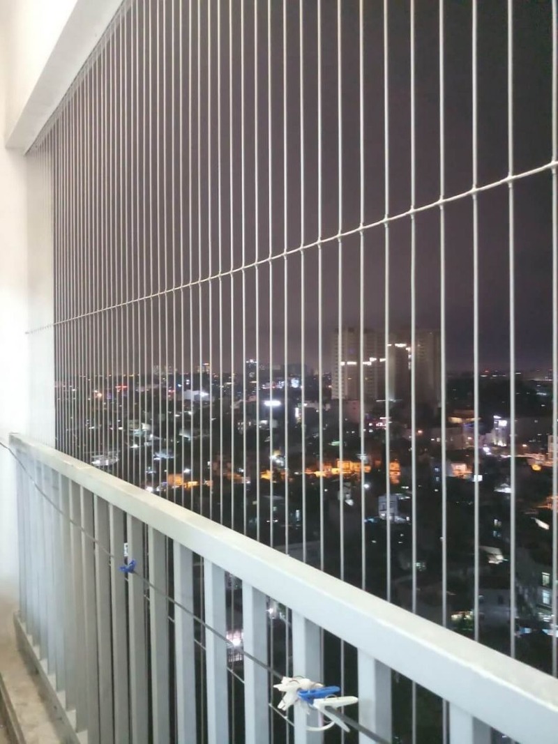 Hướng dẫn lắp đặt lưới bảo vệ ban công cho căn hộ chung cư 4 lắp đặt lưới bảo vệ ban công cho căn hộ chung cư
