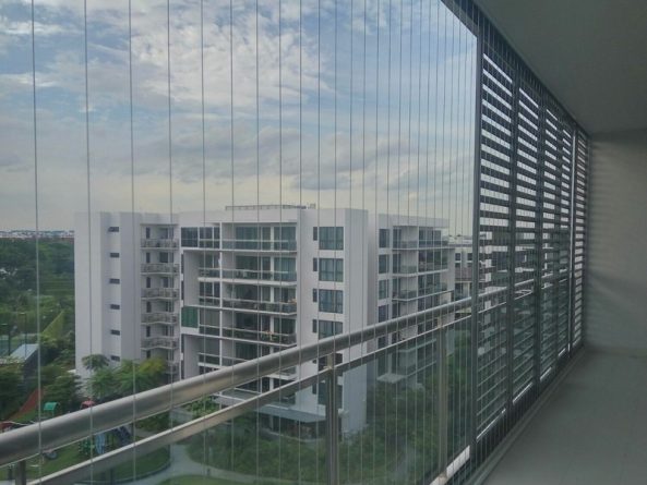 lắp đặt lưới bảo vệ ban công cho căn hộ chung cư