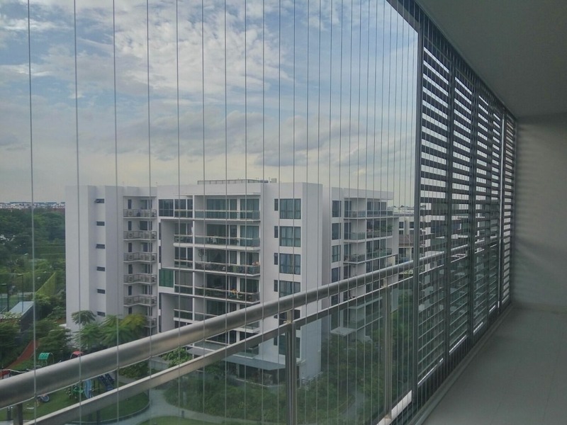 lắp đặt lưới bảo vệ ban công cho căn hộ chung cư