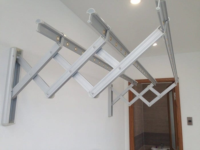 Giàn phơi xếp tường có dễ sử dụng