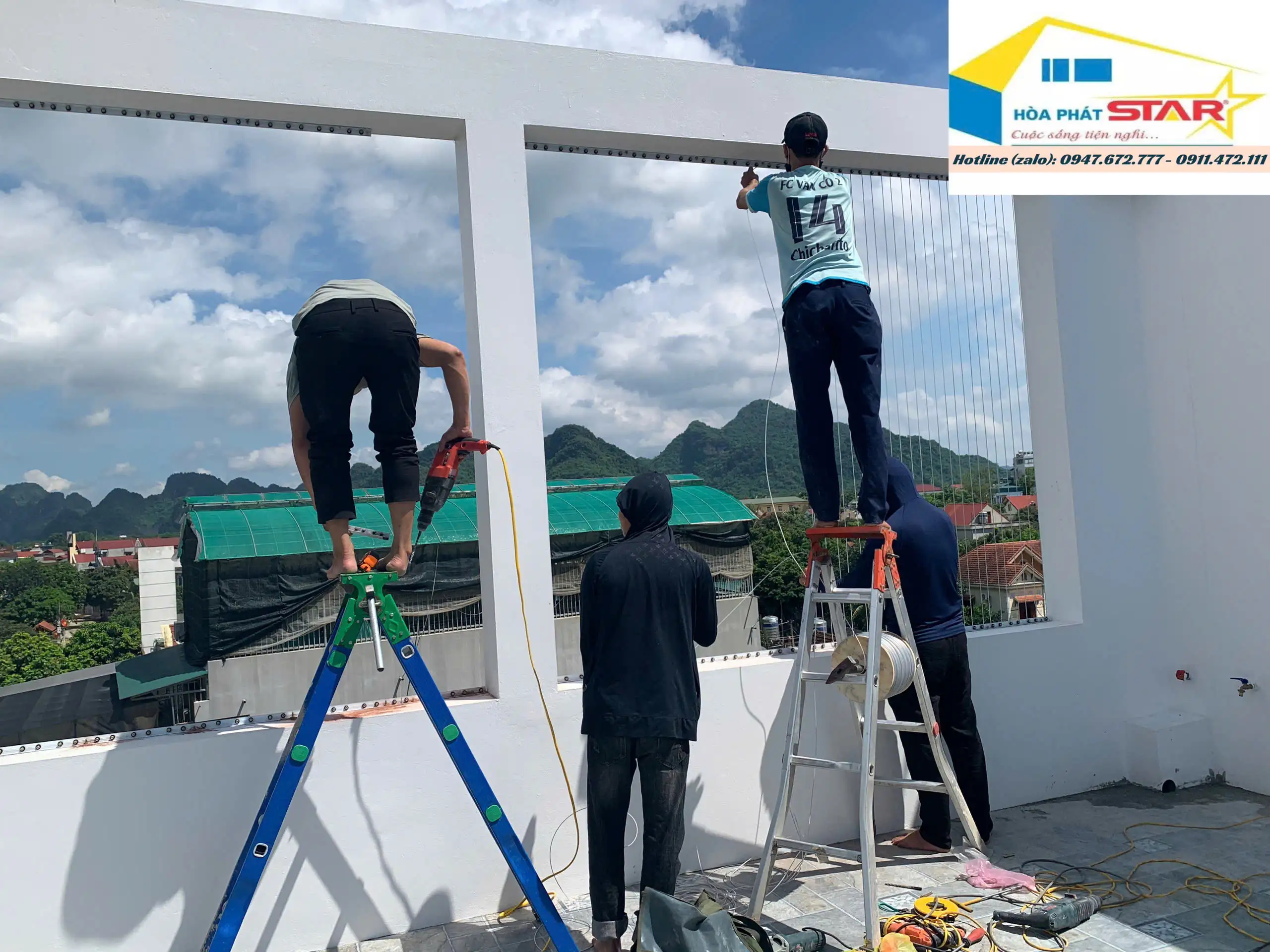 Lưới bảo vệ an toàn sân thượng