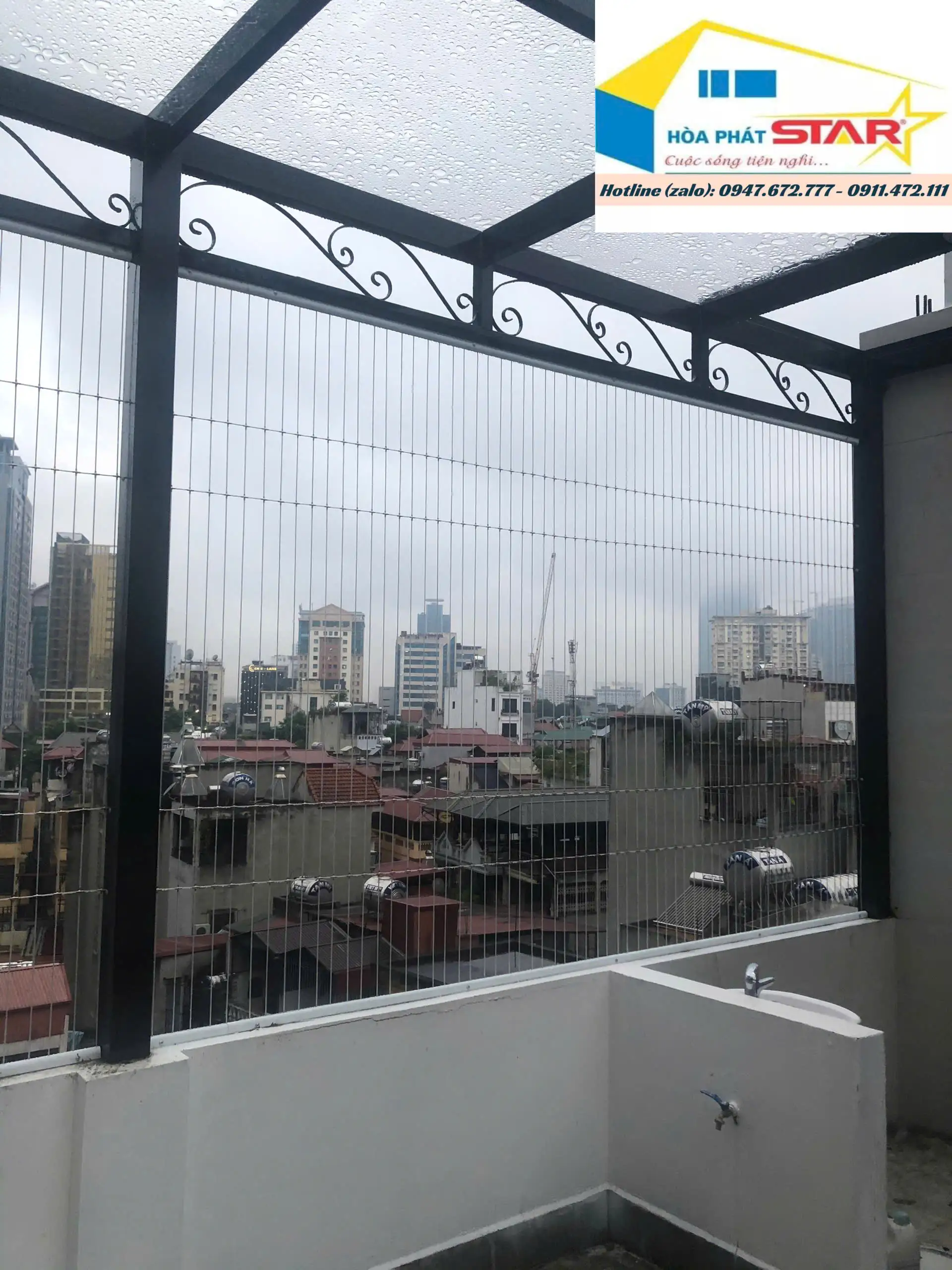 Lưới bảo vệ an toàn sân thượng