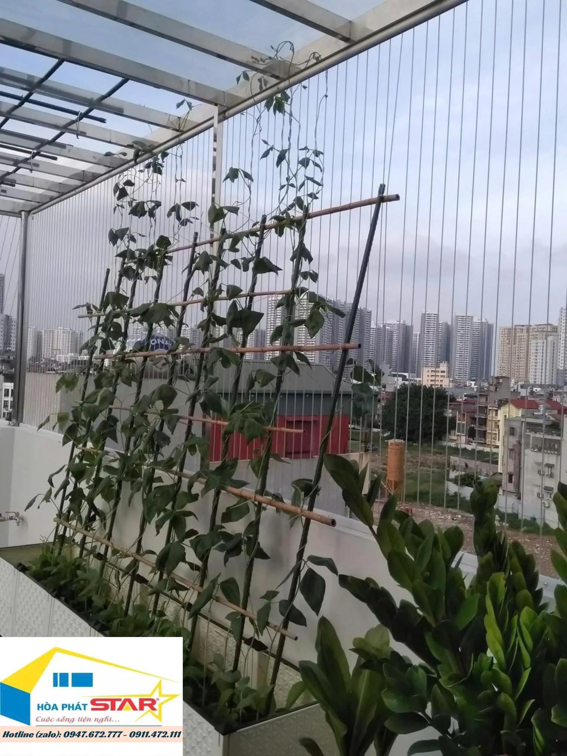Lưới bảo vệ an toàn sân thượng