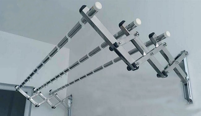 Giá giàn phơi xếp ngang gắn tường 2 Giá giàn phơi xếp ngang gắn tường hiện nay