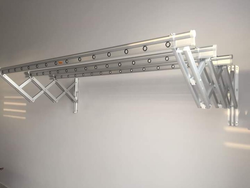 Giàn phơi xếp ngang tiết kiệm diện tích