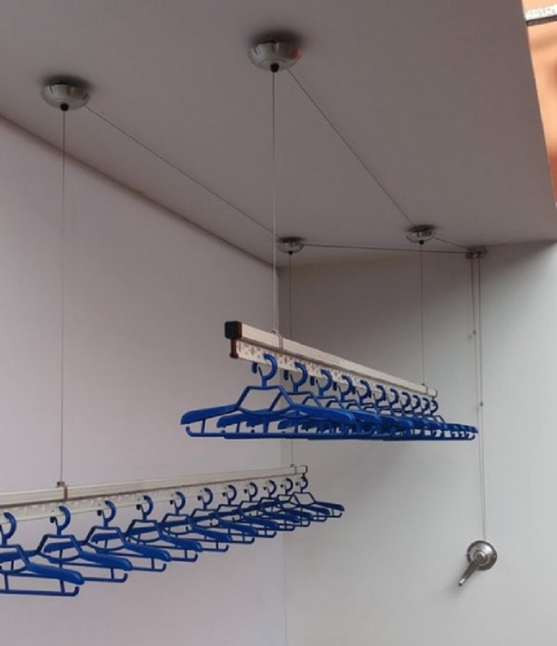 Cách đo vị trí lắp giàn phơi chuẩn xác giúp sử dụng tiện lợi và bền lâu 4 Cách đo vị trí lắp giàn phơi theo chiều ngang