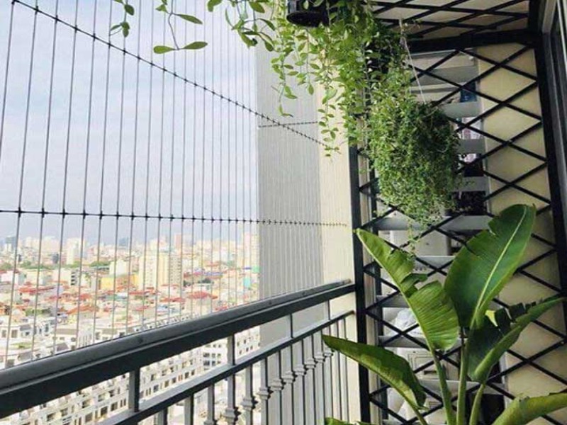 Kích thước lưới bảo vệ an toàn ban công