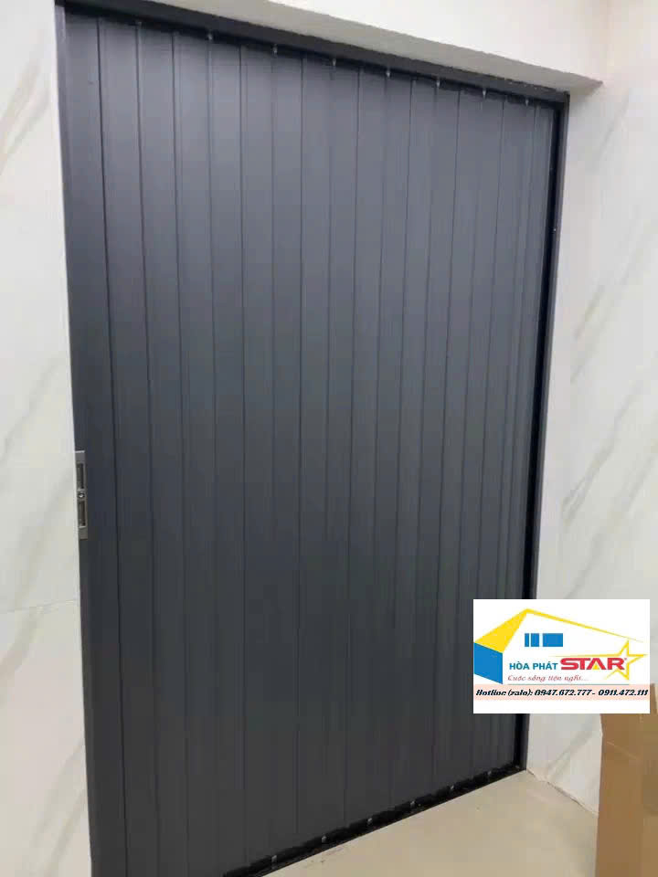 Cửa xếp lá nhôm kín