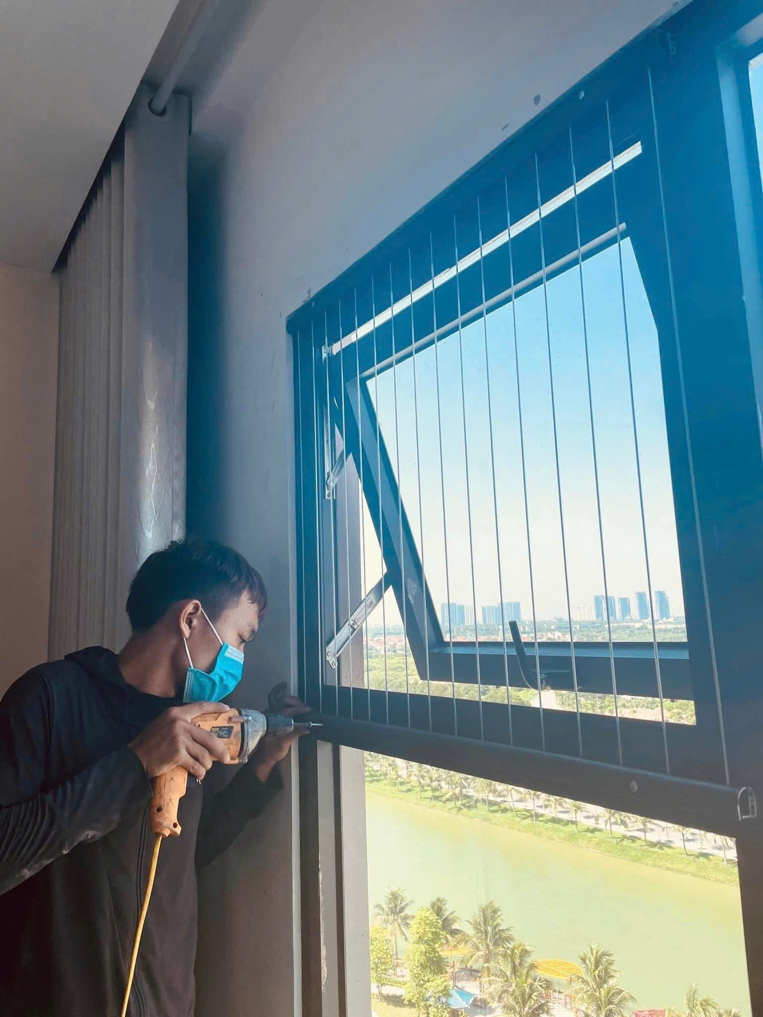 Lắp đặt lưới bảo vệ an toàn tại quận 7